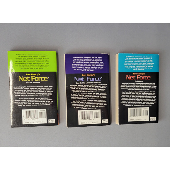 Tom Clancys Net Force Books Paperback Virtual Vandals End Games + One Lot of 3 - Picture 15 of 15